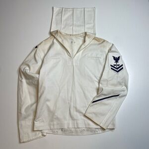 Vintage WW2 US Navy Cracker Jack White Uniform Petty Officer Second Class S RARE